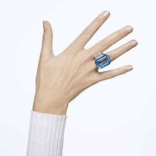 Swarovski Lucent Cocktail Ring Jewelry Collection - Blue Crystal, Pink Crystal, Elegant Party Accessories
| Swarovski L