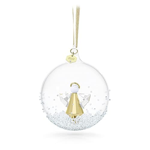 Swarovski Annual Edition 2022 Ornament - White Swarovski Crystals, Champagne Gold Tone Finish Metal, Best Gifts for Love