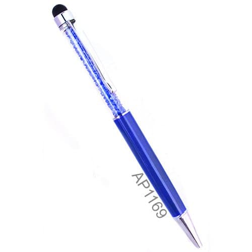 Swarovski Crystal Filled Ballpoint Pen - Dangling Charm Light Blue