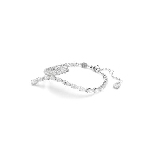 Swarovski Matrix Clear Rhodium Finished Mixed Cuts Bracelet for Elegant Formal Events
| Swarovski Matrix Clear Rhodium