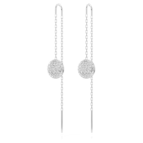 Swarovski Meteora Earrings Collection - Meteor Inspired Design with Snow Pavé of Clear Round Crystals for Fashionable W