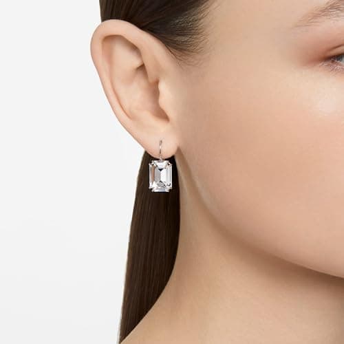 Swarovski Millenia Drop Earrings with Clear Oversized Octagon Cut Crystal for Elegant Ladies at Formal Events
| Swarovs
