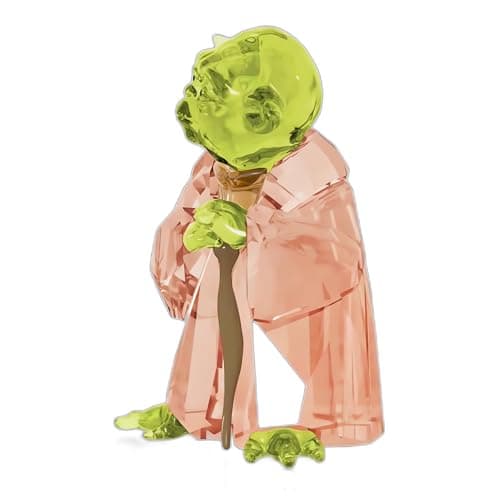Swarovski Star Wars Master Yoda Crystal Figurine - Vintage Green and Brown Crystals for Star Wars Fans
| Swarovski Star