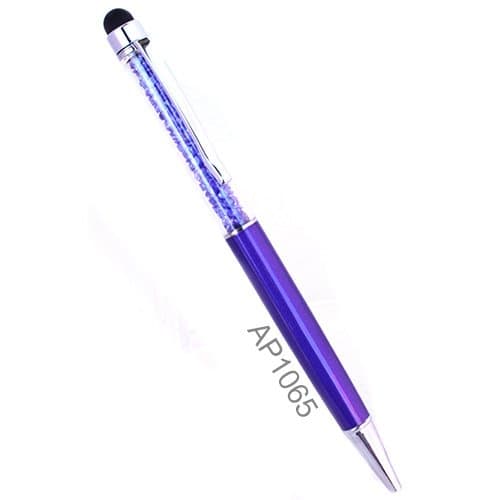 Swarovski Crystal Filled Ballpoint Pen - Dangling Charm Light Blue