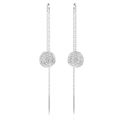 Swarovski Meteora Earrings Collection - Meteor Inspired Design with Snow Pavé of Clear Round Crystals for Fashionable W