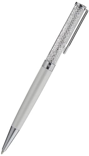 Swarovski Crystalline Ballpoint Pen for Professionals in Office Use Modern Sparkling Design 14cm Long Blue Crystal Finet