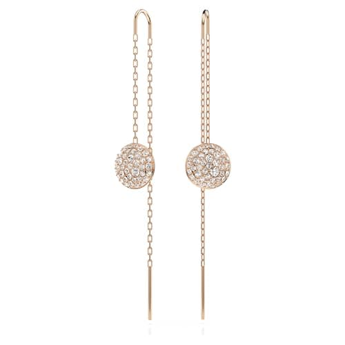 Swarovski Meteora Earrings Collection - Meteor Inspired Design with Snow Pavé of Clear Round Crystals for Fashionable W