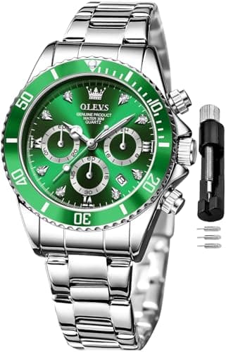 Luxury OLEVS Women's Fashion Rose Gold Diamond Analog Quartz Watches for Women
| OLEVS Women's Stainless Steel Luminous