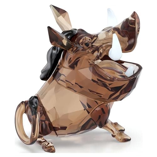 Swarovski The Lion King Pumbaa Figurine + Luxury + Kids + Gift + Detailed Crafting + 5cm Height + Collectible Animal Fig