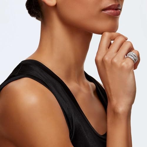Swarovski Hyperola Ring - Mixed Cuts Clear Rhodium Finish for Fashion Statement Jewelry Lovers
| Swarovski Hyperola Rin