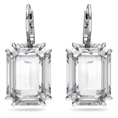 Swarovski Millenia Drop Earrings with Clear Oversized Octagon Cut Crystal for Elegant Ladies at Formal Events
| Swarovs