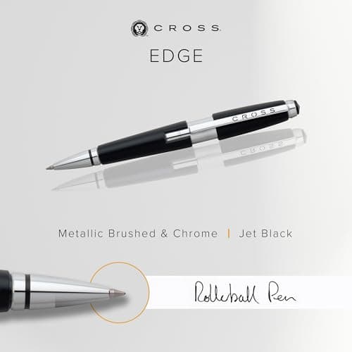 Black Cross Edge Retractable Gel Pen for School and Office Use
| Cross Edge Black Medium 0.7mm Retractable Gel Pen with