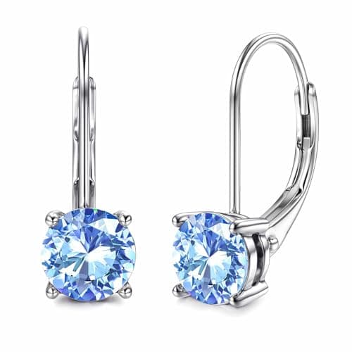 Blahanna Moissanite Earrings - D Color 1.0ct-|0ct Brilliant Round Cut Lab Created Diamonds 18K White Gold Plated Sterlin