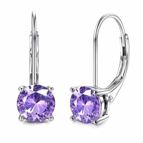 Blahanna Moissanite Earrings - D Color 1.0ct-|0ct Brilliant Round Cut Lab Created Diamonds 18K White Gold Plated Sterlin