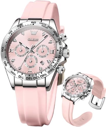 Luxury OLEVS Women's Fashion Rose Gold Diamond Analog Quartz Watches for Women
| OLEVS Women's Stainless Steel Luminous