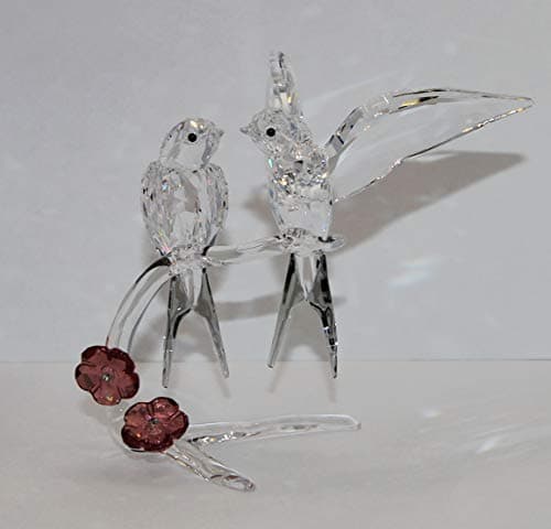 Swarovski Swallows Figurine Light Multi Purpose for Home Decor Top Selling Christmas Ornament One Size