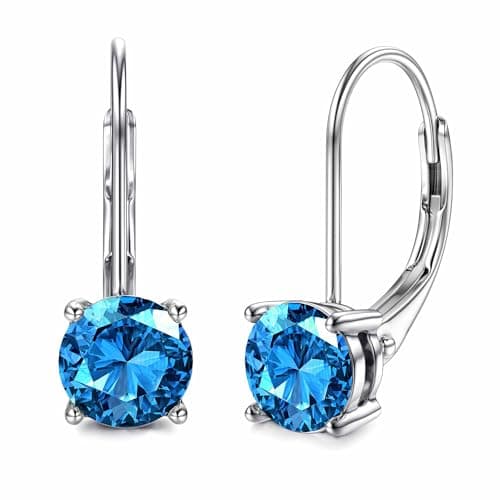 Blahanna Moissanite Earrings - D Color 1.0ct-|0ct Brilliant Round Cut Lab Created Diamonds 18K White Gold Plated Sterlin
