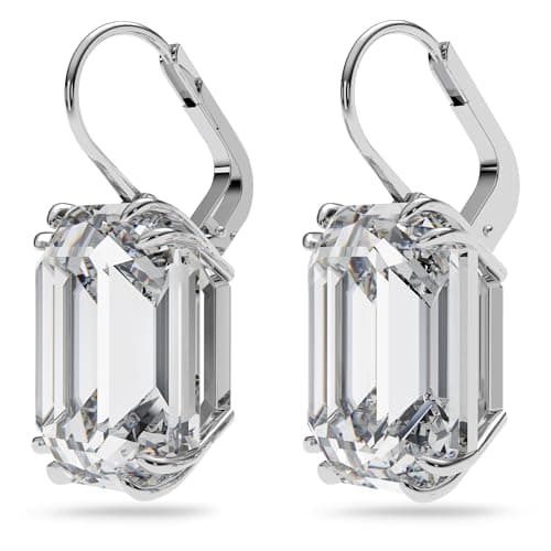 Swarovski Millenia Drop Earrings with Clear Oversized Octagon Cut Crystal for Elegant Ladies at Formal Events
| Swarovs