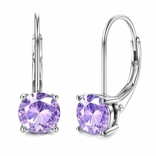 Blahanna Moissanite Earrings - D Color 1.0ct-|0ct Brilliant Round Cut Lab Created Diamonds 18K White Gold Plated Sterlin