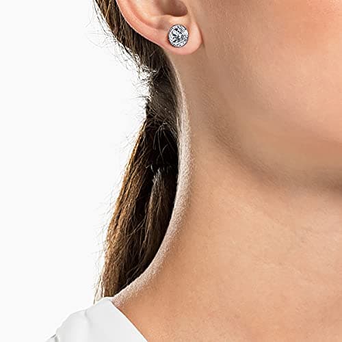 Swarovski Una Angelic Crystal Stud Earrings for Women Everyday Glamour 24K Gold Plated 925 Silver 0.5ct Specimen Crystal