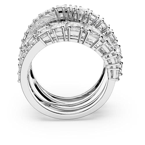 Swarovski Hyperola Ring - Mixed Cuts Clear Rhodium Finish for Fashion Statement Jewelry Lovers
| Swarovski Hyperola Rin