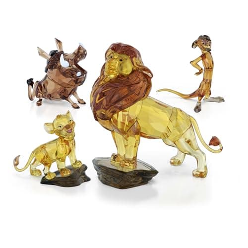 Swarovski The Lion King Pumbaa Figurine + Luxury + Kids + Gift + Detailed Crafting + 5cm Height + Collectible Animal Fig