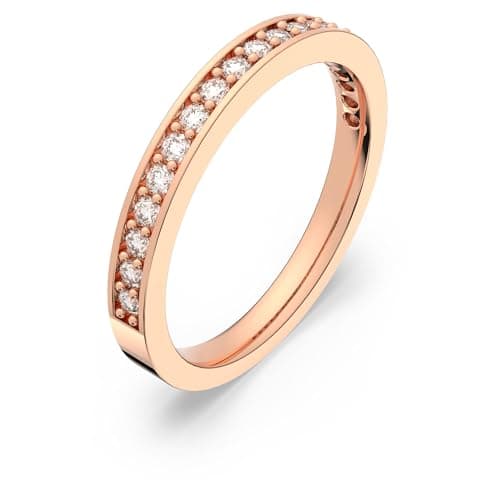 Swarovski Rare Ring Rose Gold-Plated for Elegant Women, Everyday Wear, Sparkling Crystal Accents, 925 Sterling Silver,