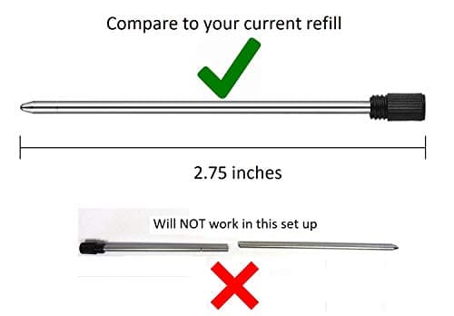 Swarovski Crystalline Pens Mini D1 Ballpoint Pen Refills Black Smooth Flow Ink Bulk Pack