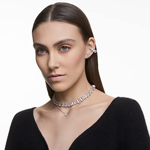 Swarovski Millenia Stud Earrings Trilliant Cut Crystal White Rhodium Finish Perfect for Special Occasions")}