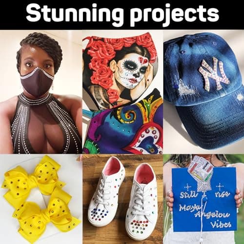 Worthofbest Hotfix Rhinestone Setter for Clothing Fabric Crafts
| Worthofbest Hot Fix Applicator Tool Bedazzler Kit wit