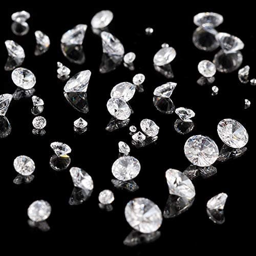 FASHEWELRY Clear Tiny Cubic Zirconia Rhinestone Cabochons for Nail Art Crafting
| FASHEWELRY Clear Faceted Rhinestones