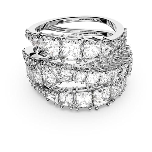 Swarovski Hyperola Ring - Mixed Cuts Clear Rhodium Finish for Fashion Statement Jewelry Lovers
| Swarovski Hyperola Rin