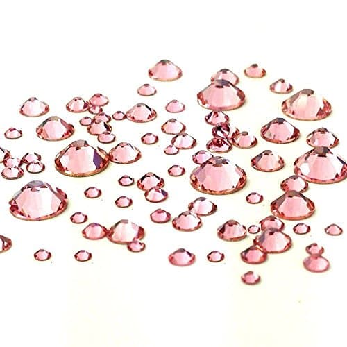 Swarovski Light Rose Pink Crystal Flatbacks Rhinestones Nail Art for Wholesale