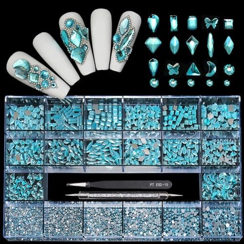 600 Crystal AB Diamonds + 2500 Flat Rhinestones Mix for DIY Crafts
| 3D Ornament Flat Back Rhinestone Crystals Set for