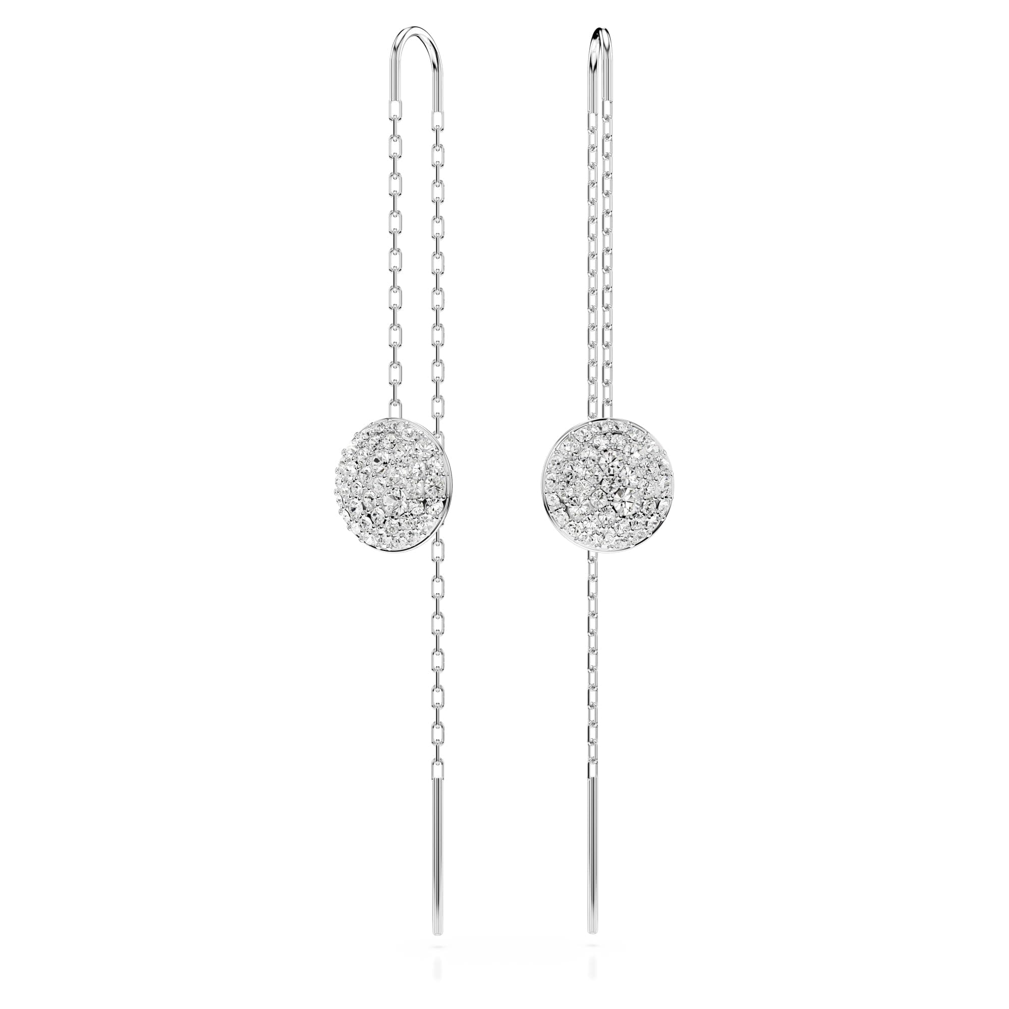 Swarovski Meteora Earrings Collection - Meteor Inspired Design with Snow Pavé of Clear Round Crystals for Fashionable W