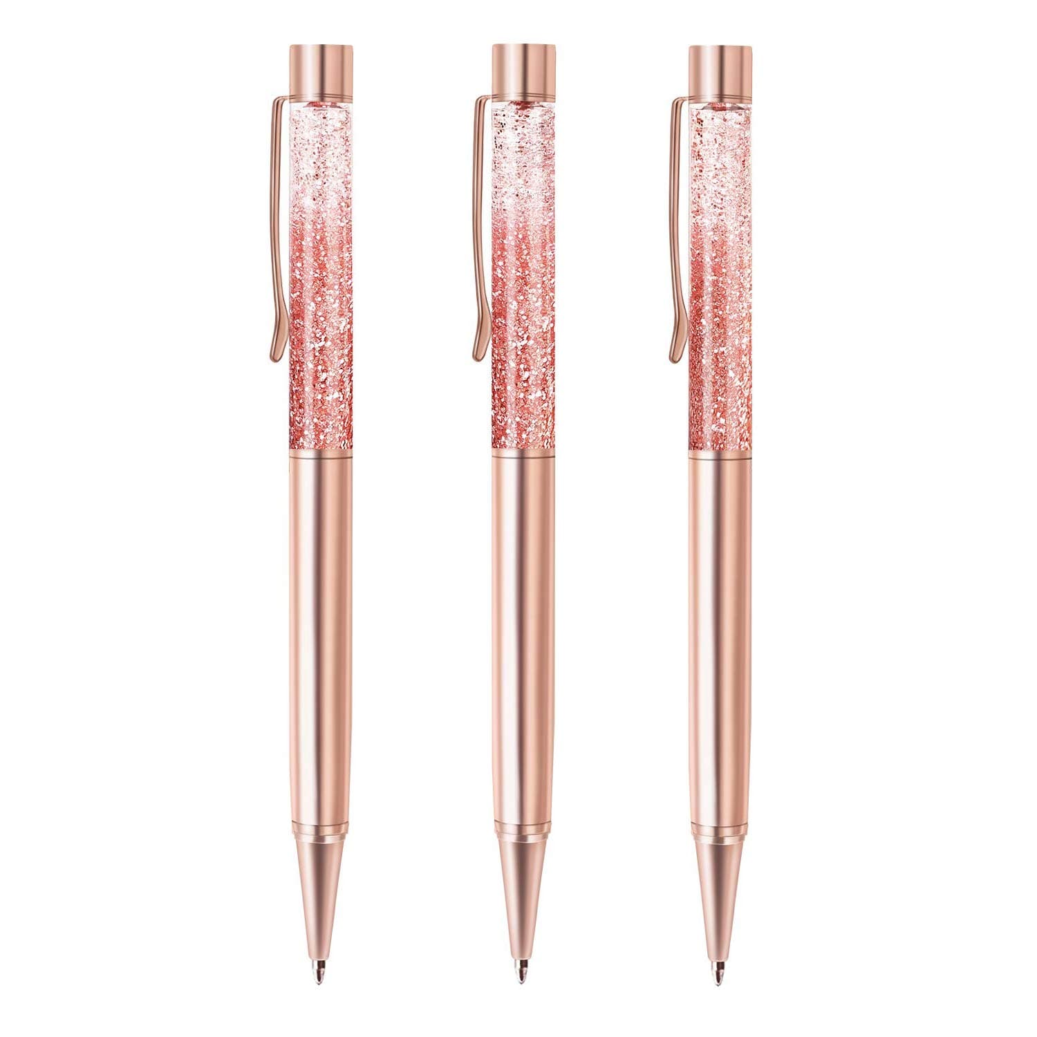 ZZTX Rose Gold Ballpoint Pens For Office Supplies Wedding Birthday Christmas