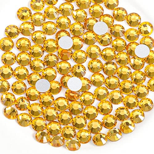 BEADSLAND Crystal Rhinestones Round Gems for Nail Art Craft Glue Fix
| BEADSLAND Flat Back Crystal Rhinestones for Nail