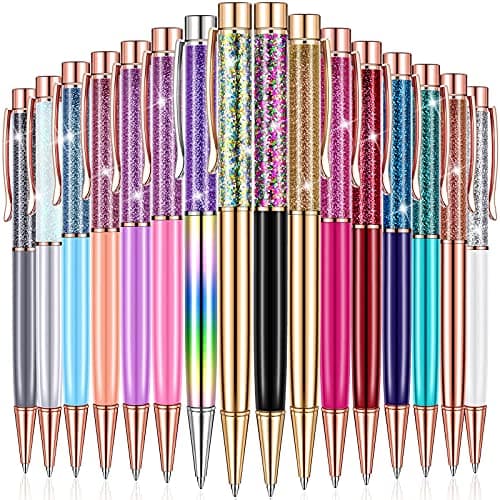 HESTYA Glitter Pens Dynamic Liquid Sand Ballpoint Pens for Office School Birthday Wedding