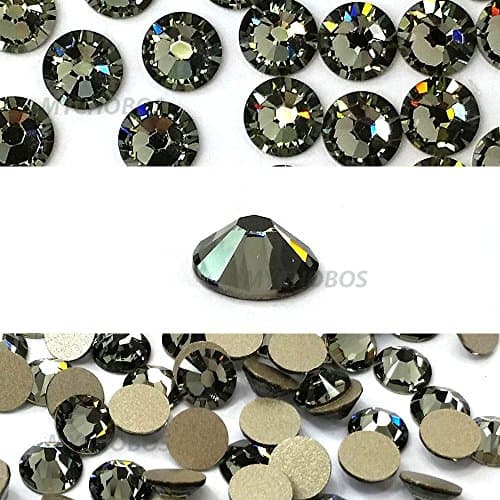 Swarovski 215 Black Diamond 5mm Flat Backs Rhinestones for Fashion Jewelry (144 Pcs, 2020 Season)
| Swarovski 215 Black