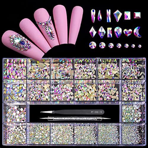 600 Crystal AB Diamonds + 2500 Flat Rhinestones Mix for DIY Crafts
| 3D Ornament Flat Back Rhinestone Crystals Set for