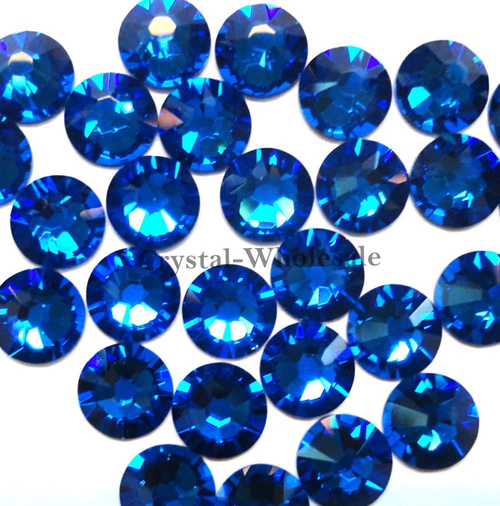 Swarovski Capri Blue 144pcs 4mm Round Rhinestones ss16 DIY Deco Bling Jewelry Wholesale