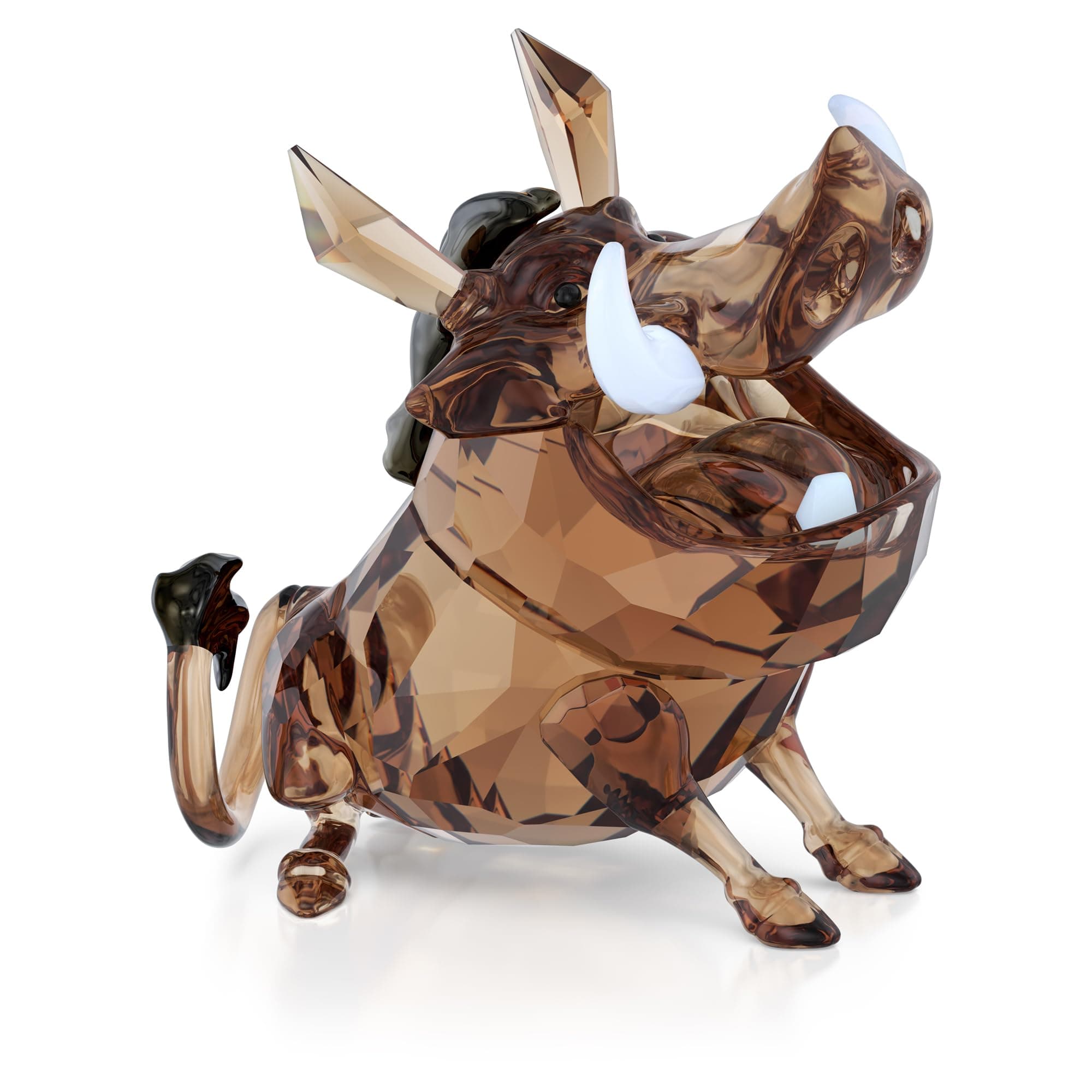 Swarovski The Lion King Pumbaa Figurine + Luxury + Kids + Gift + Detailed Crafting + 5cm Height + Collectible Animal Fig