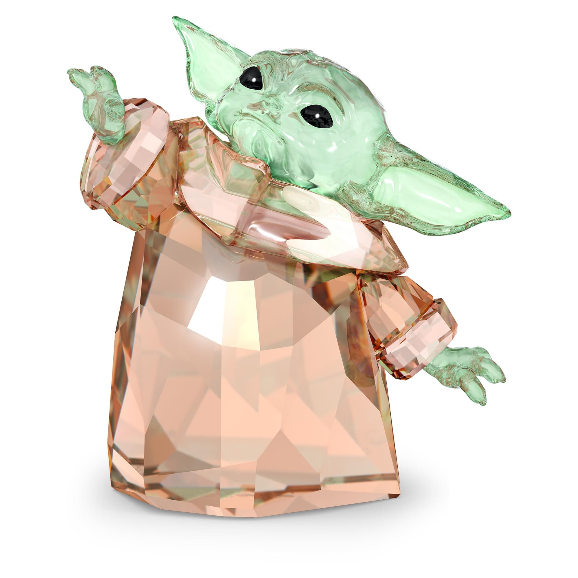 Swarovski Star Wars The Mandalorian The Child Crystal Figurine - Teal and Brown Crystals for Collectors - Exclusive Char