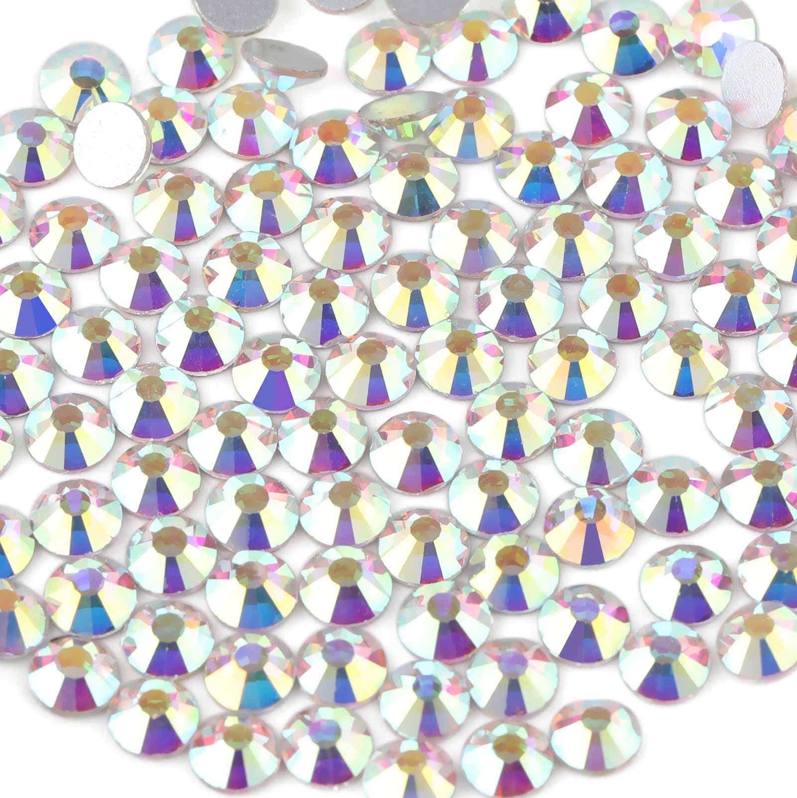 BEADSLAND Crystal Rhinestones Round Gems for Nail Art Craft Glue Fix
| BEADSLAND Flat Back Crystal Rhinestones for Nail