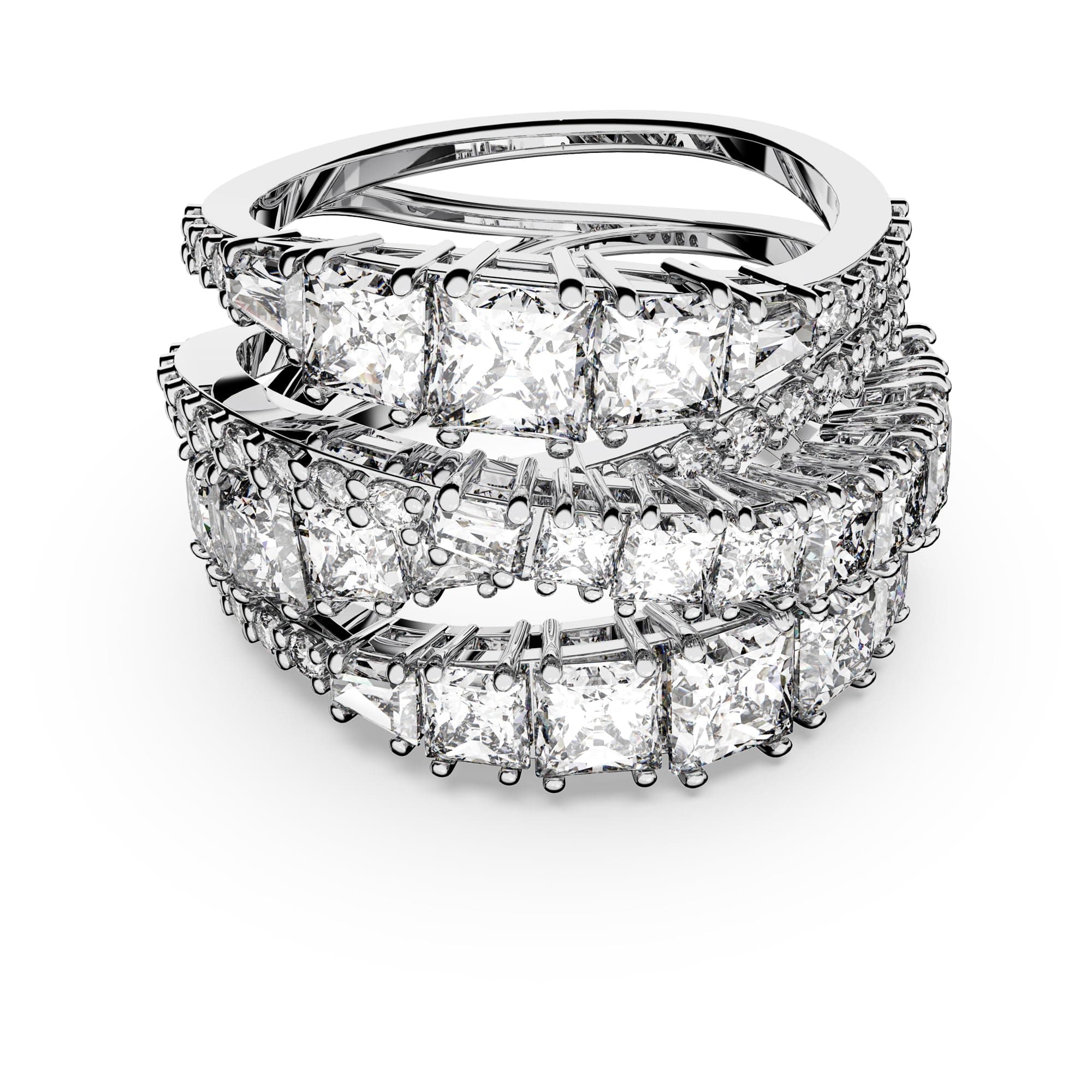 Swarovski Hyperola Ring - Mixed Cuts Clear Rhodium Finish for Fashion Statement Jewelry Lovers
| Swarovski Hyperola Rin
